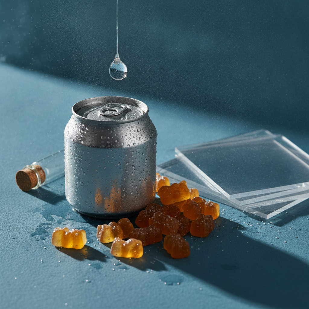 CBD Drinks vs CBD Gummies UK 2026: Onset, Cost Per mg, Sugar, Shelf Life and COA Transparency Compared