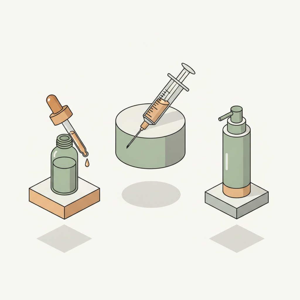 2026 UK CBD dosing device comparison: glass pipette dropper vs graduated oral syringe vs metered pump dispenser