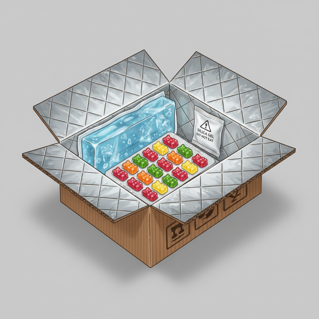 How UK CBD brands can stop gummies melting in Summer 2026: tested packaging, thermal inserts, couriers and returns