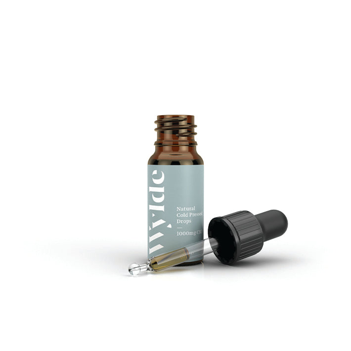 Natural Cold Pressed Drops 1000mg CBD Oil - 10ml