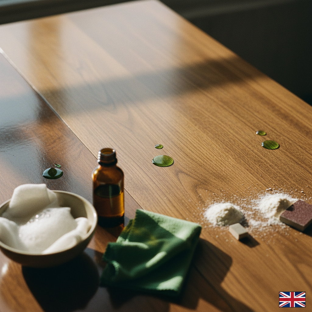 How to Remove CBD Oil Stains from Wooden Furniture (2026) — Step-by-Step for Varnished, Oiled and Unfinished Wood