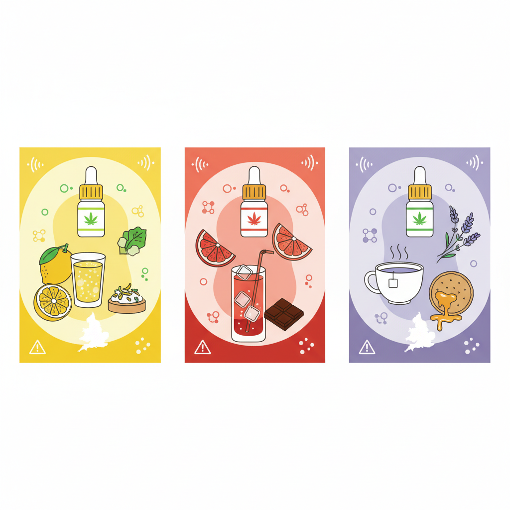 2026 UK Guide: Pairing CBD Terpene Flavour Profiles with Food & Drinks — Practical Pairings & Safety Notes