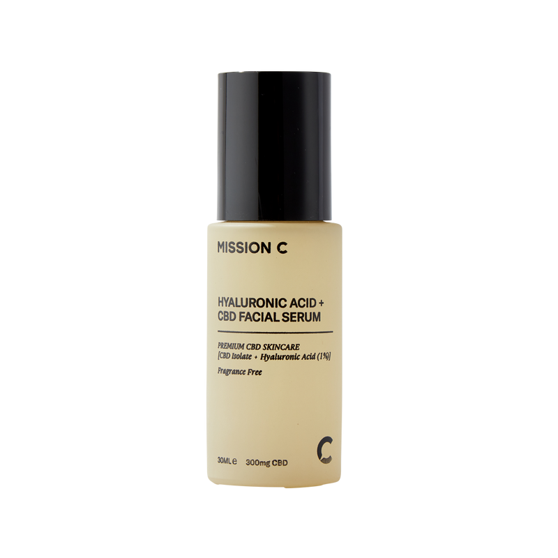 Hyaluronic Acid (1%) + CBD (300mg) Ultimate Hydration Daily Facial Serum