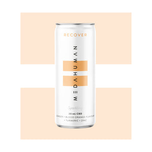 Meda Human - Recover A ginger and blood orange flavoured CBD drink to help reduce inflammation and fatigue.