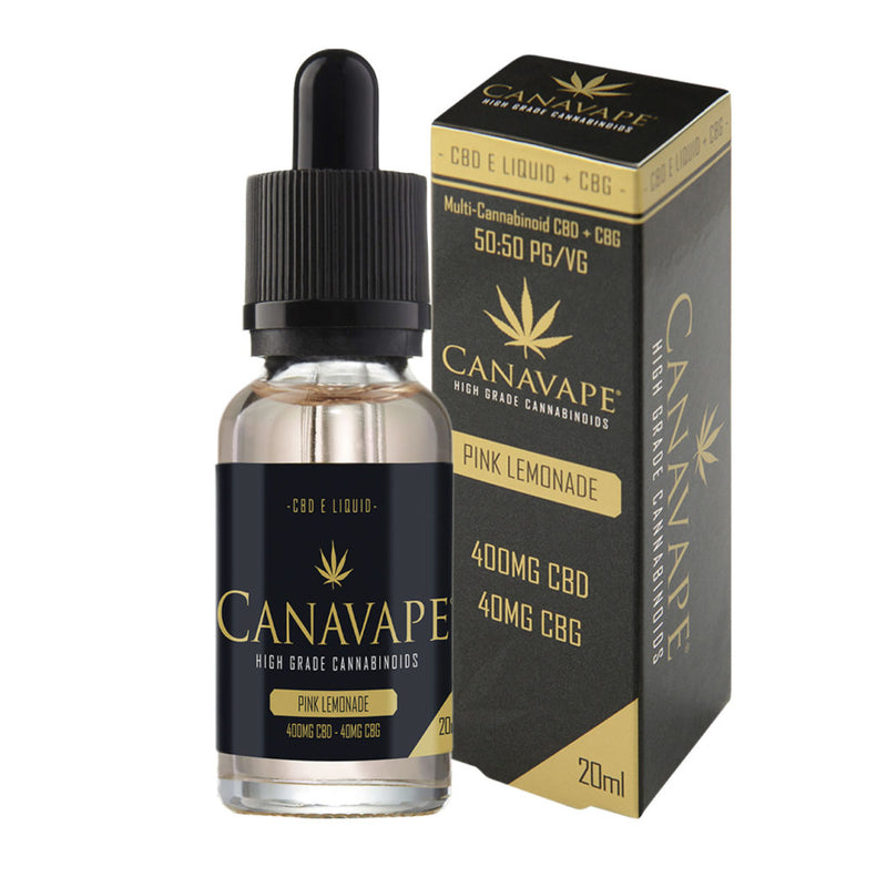 Canavape Pink Lemonade 400mg CBD + 40mg CBG 20ml