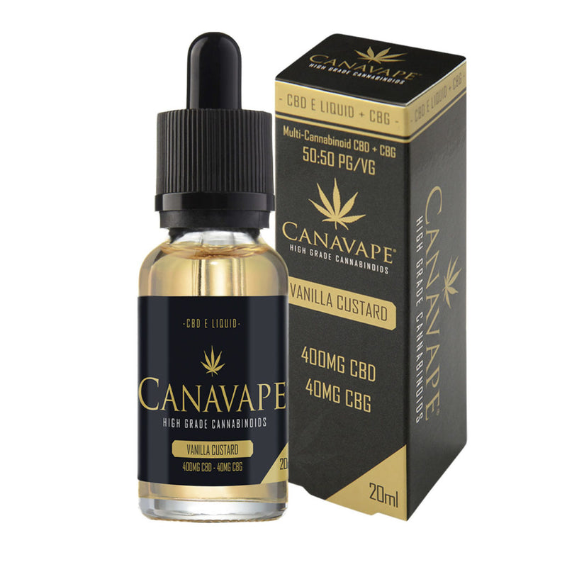 Canavape Vanilla Custard CBD 400mg + CBG 40mg 20ml